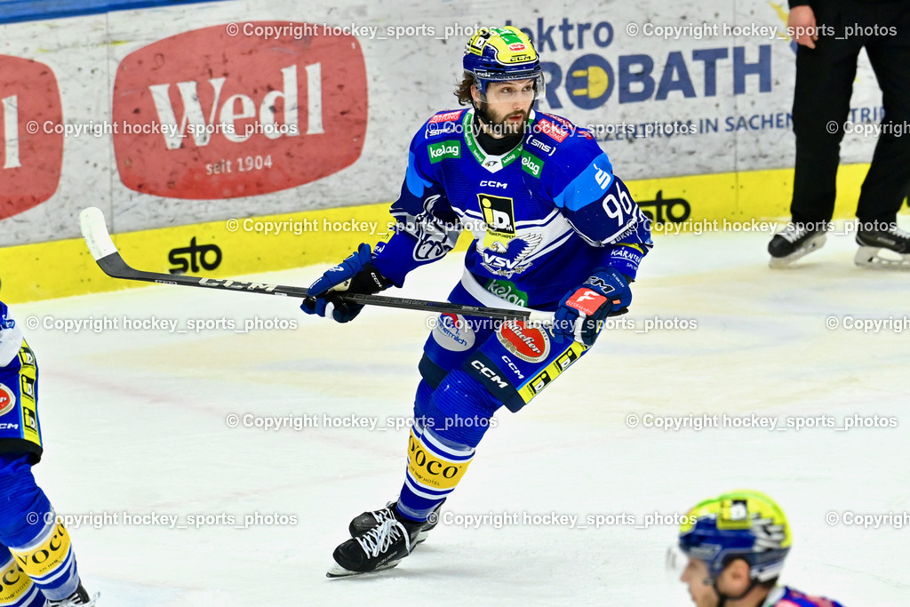 EC IDM Wärmepumpen VSV vs. STEINBACH BLACK WINGS LINZ  | #96 HOLWAY Patrick EC VSV, EC IDM Wärmepumpen VSV vs. STEINBACH BLACK WINGS LINZ , EC IDM Wärmepumpen VSV vs. STEINBACH BLACK WINGS LINZ  am 28.01.2025 in Villach (Stadthalle Villach), Austria, (Photo by Bernd Stefan)