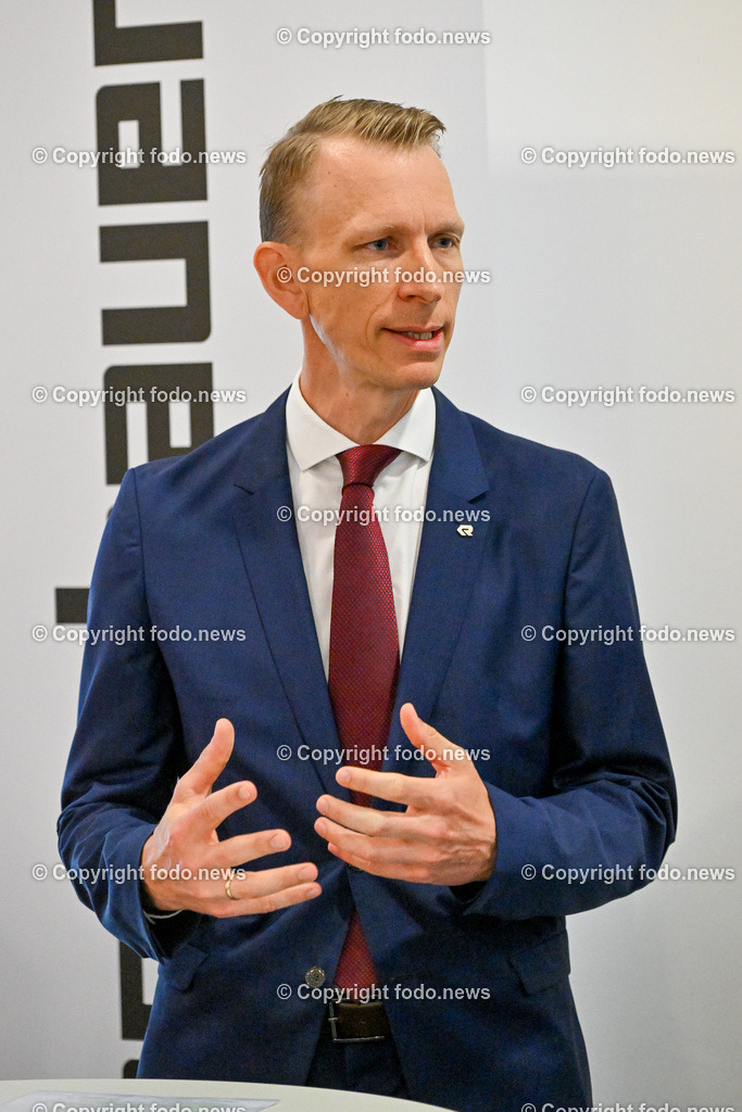 Rosenbauer International AG_ 19.07.2023-5 | 19.07.2023, Leonding, AUT, Rosenbauer International AG, im Bild Sebastian Wolf (CEO Rosenbauer International AG)