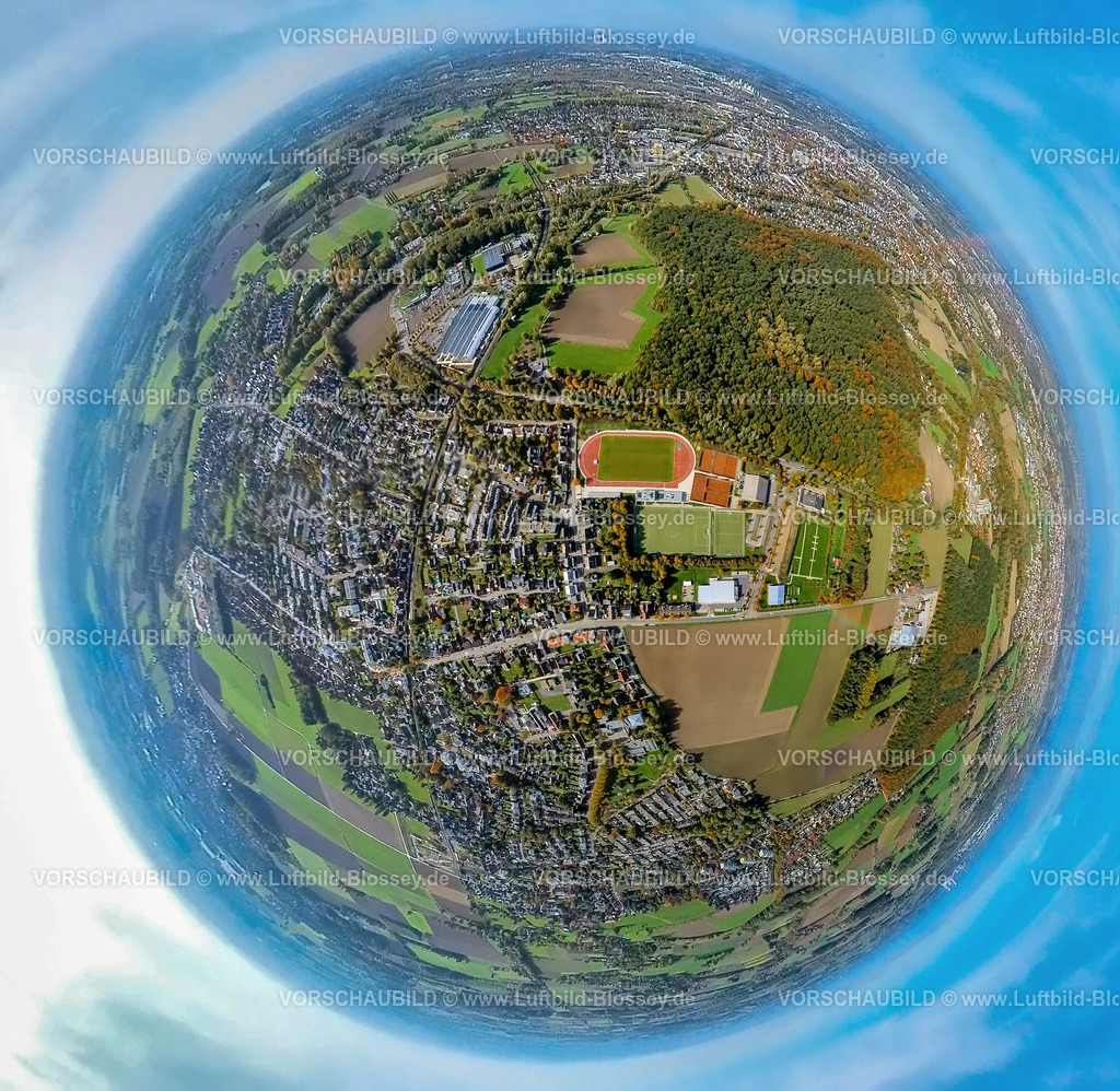 Hamm20221006_6HSC | Luftbild, HSC Sportanlage, Hammer SportClub 2008, Fisheye Aufnahme, Fischaugen Aufnahme, 360 Grad Aufnahme, Rhynern, Hamm, Fisheyeaufnahme, Ruhrgebiet, Nordrhein-Westfalen, Deutschland