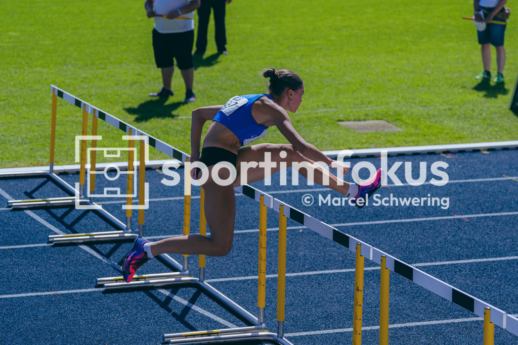 Deutsche Meisterschaften U20 / U16 2026 | Shira Kurzawa, LAC Erdgas Chemnitz, 1247, 110 Meter Hürden, Deutsche Meisterschaften der U20 &amp; U16 2026, Lohrheidestadion Bochum-Wattenscheid, 12.07.2026. Foto: Marcel Schwering / sportimfokus - Realisiert mit Pictrs.com