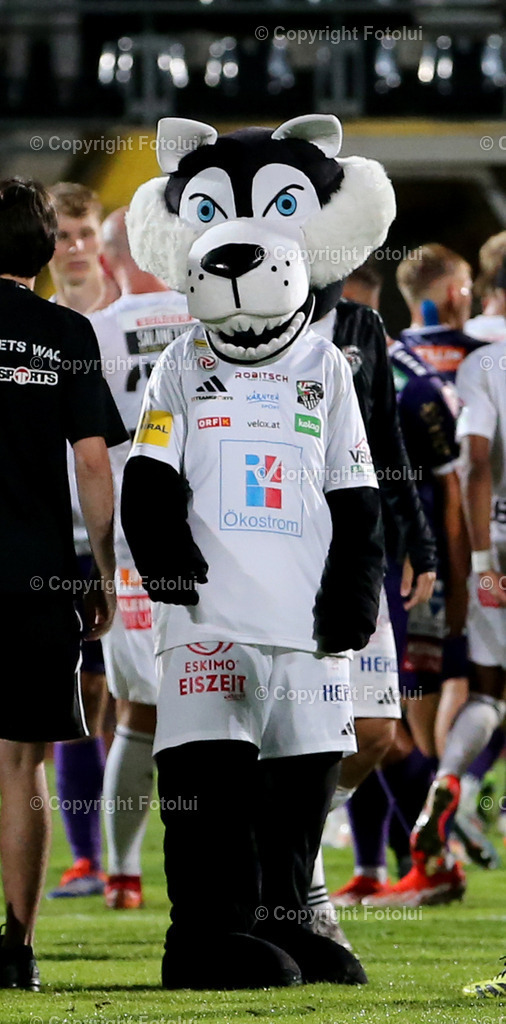 A_LUI_030824_02 | SPORT,FUSSBALL,ADMIRAL BUNDESLIGA RC PELLETS WAC-AUSTRIA KLAGENFURT 03.08.2024 IM BILD: MASKOTTCHEN (WAC)  FOTO:FOTOLUI/MW