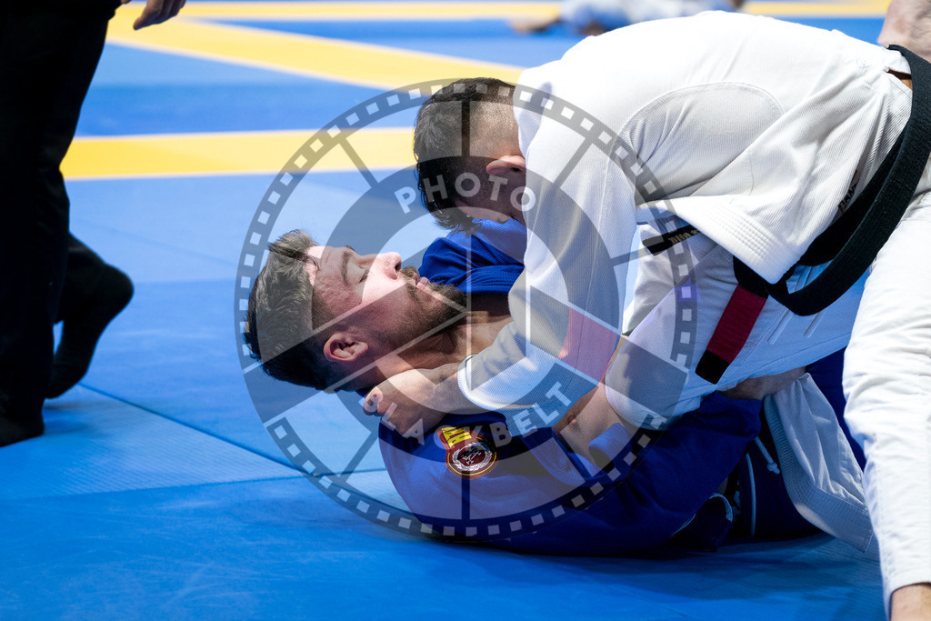 20240126PBB0934 | Fighters compete during the Brazilian Jiu-Jitsu European Championship of the IBJJF in Paris, France, on January 26, 2024.