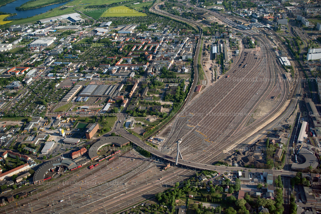 3802950 | Hauptbahnhof, Rangierbahnhof und Gleisanlagen, Halle-Saale