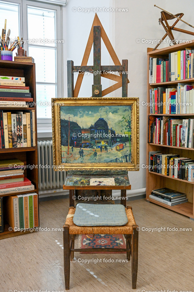 Steyr_ Galerie Schloss Lamberg_ 21.04.2023-35 | 21.04.2023, Steyr, AUT, Schloss Lamberg, Galerie, im Bild Ausstellung Anzinger trifft Mostboeck, Atelier