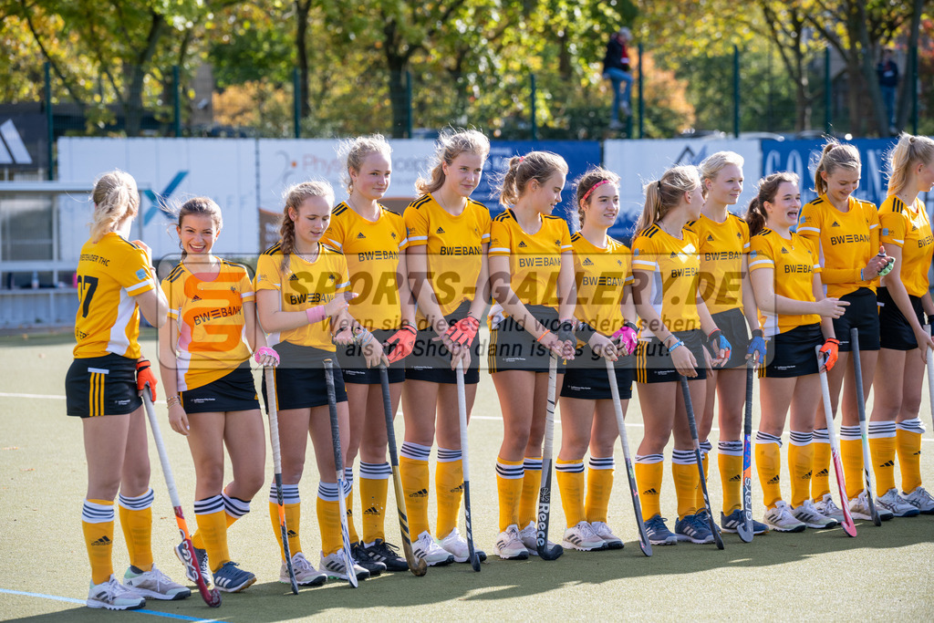 SFE_20231021_0062 | Deutsche Meisterschaft Weibliche U16 Halbfinale Düsseldorfer HC - Harvestehuder THC am 21.10.2023 in Köln (Düsseldorfer Hockeyclub 1905 e.V.), Photo: Stephan Fehrmann 2023 (Sports-Gallery)