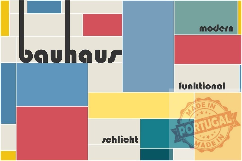 Bauhaus modern abstract functional design minimalist architecture | Abstract Bauhaus style design showcasing modern functional architecture concepts with geometric shapes and text - Realisiert mit Pictrs.com