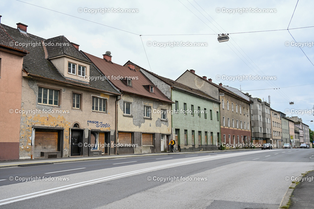 Linz_ Waldeggstrasse_ Abbruchhaeuser_ 23.09.2023-2 | 23.09.2023, Linz, AUT, Waldeggstrasse, im Bild  Abbruchhaeuser fuer Westring