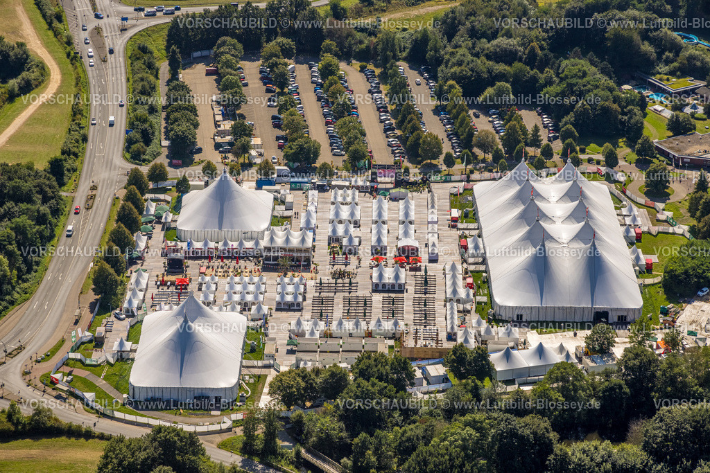 Bochum240815968 | Luftbild, Zeltfestival Ruhr, Event Großveranstaltung mit Musik und Kunst am Kemnader See in Witten und Bochum, Querenburg, Bochum, Ruhrgebiet, Nordrhein-Westfalen, Deutschland