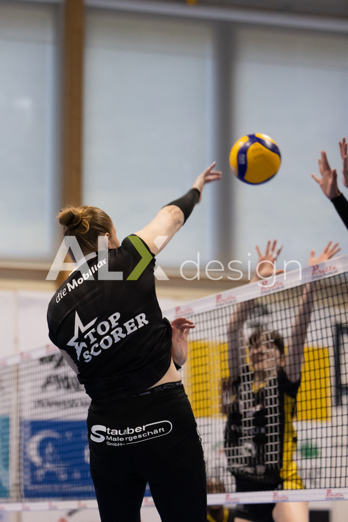 Volleyball I Frauen I Saison 2025-2026 I Volleyball NLA | Women I 1/4 Finals I  BIWI VFM - VC Kanti Schaffhausen I 01.03.2026 | 9 Jordan Lockwood (USA) (VC Kanti Schaffhausen) – Diagonal - Realisiert mit Pictrs.com