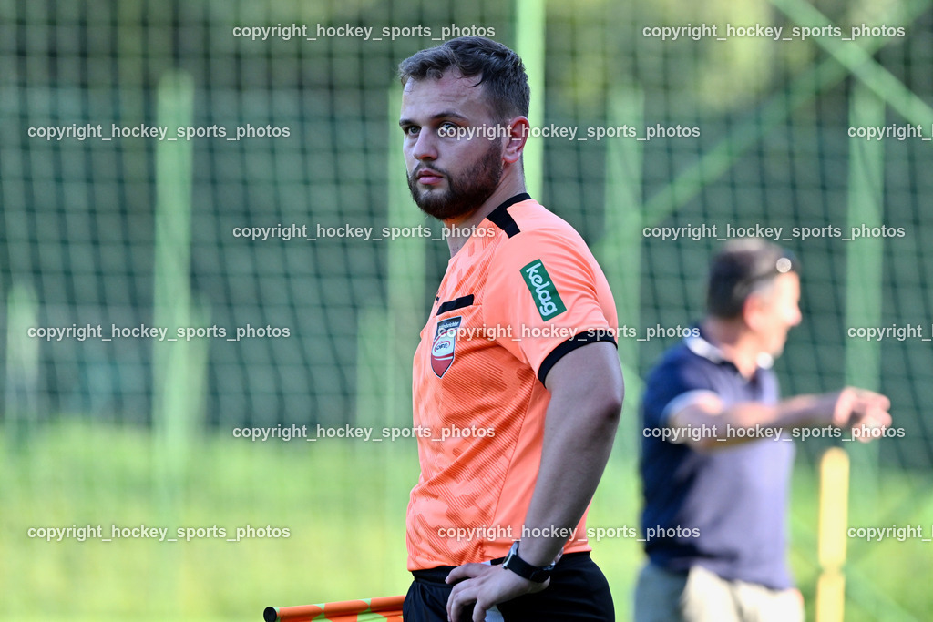 SV Arnoldstein vs. URC Thal Assling | Mirel Bajramovic Referee, SV Arnoldstein vs. URC Thal Assling, SV Arnoldstein vs. URC Thal Assling am 09.08.2025 in Arnoldstein (Waldparkstadion Arnoldstein), Austria, (Photo by Bernd Stefan)
