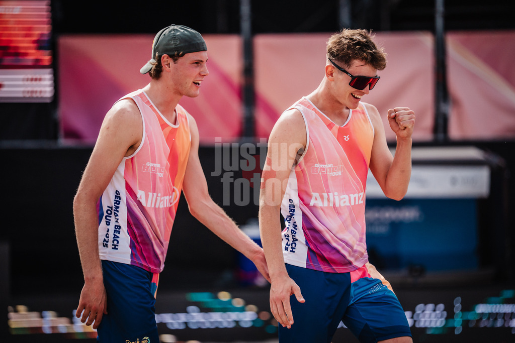 Beachvolleyball | Männer | Deutsche Meisterschaften 2025 Timmendorfer Strand | 04.09.2025 | v.l. Malte Höppner und Moritz Camp