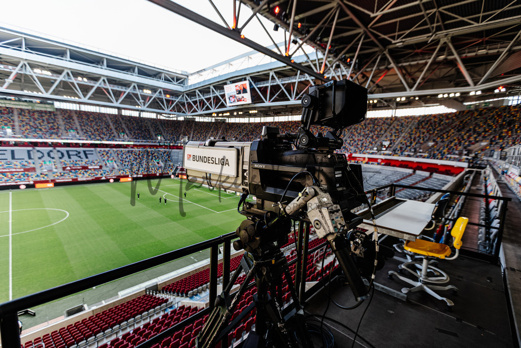 2. Bundesliga, Saison 2024/25, 28. Spieltag: Fortuna Düsseldorf - SC Preußen Münster | Düsseldorf, 05.04.2025: 2. Bundesliga, 28. Spieltag, Fortuna Düsseldorf gegen SC Preußen Münster in der Merkur Spiel-Arena in Düsseldorf. Foto: sportfotografie.ms | Markus Paletta - Realisiert mit Pictrs.com