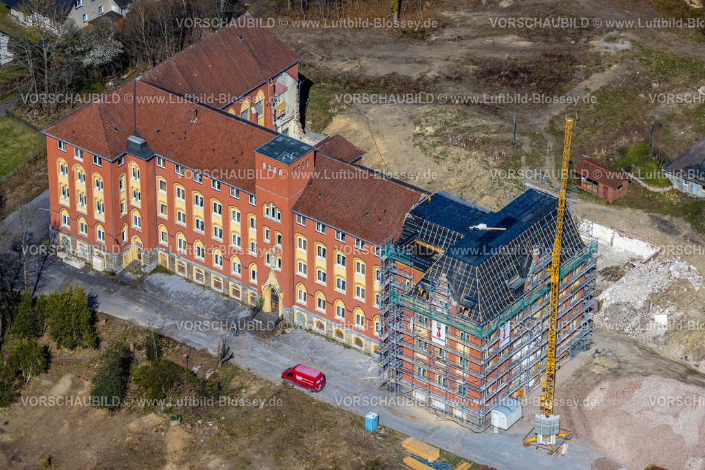 Arnsberg220302278 | Luftbild, ehemaliges Kloster Oeventrop Neubau nach Dachstuhlbrand, Oeventrop, Arnsberg, Sauerland, Nordrhein-Westfalen, Deutschland