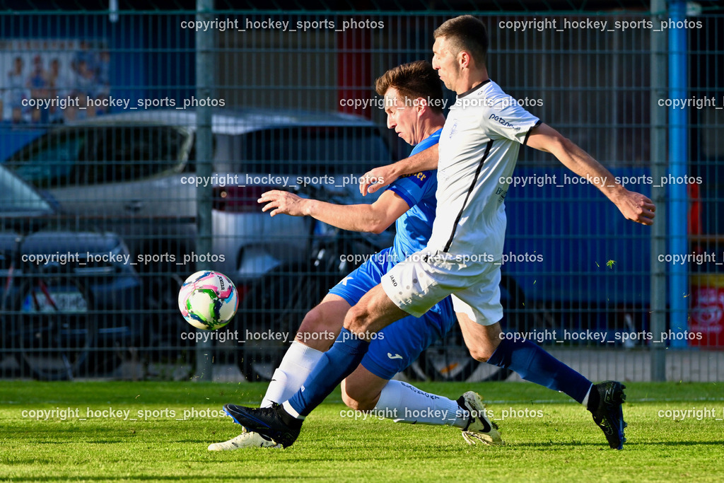 SAK vs. ATUS Velden 19.4.2024 | #8 Roman Sadnek SAK, #7 Anel Mujkic ATUS Velden, SAK vs. ATUS Velden 19.4.2024, SAK vs. ATUS Velden am 19.04.2024 in Klagenfurt (Sportpark Welzenegg), Austria, (Photo by Bernd Stefan)
