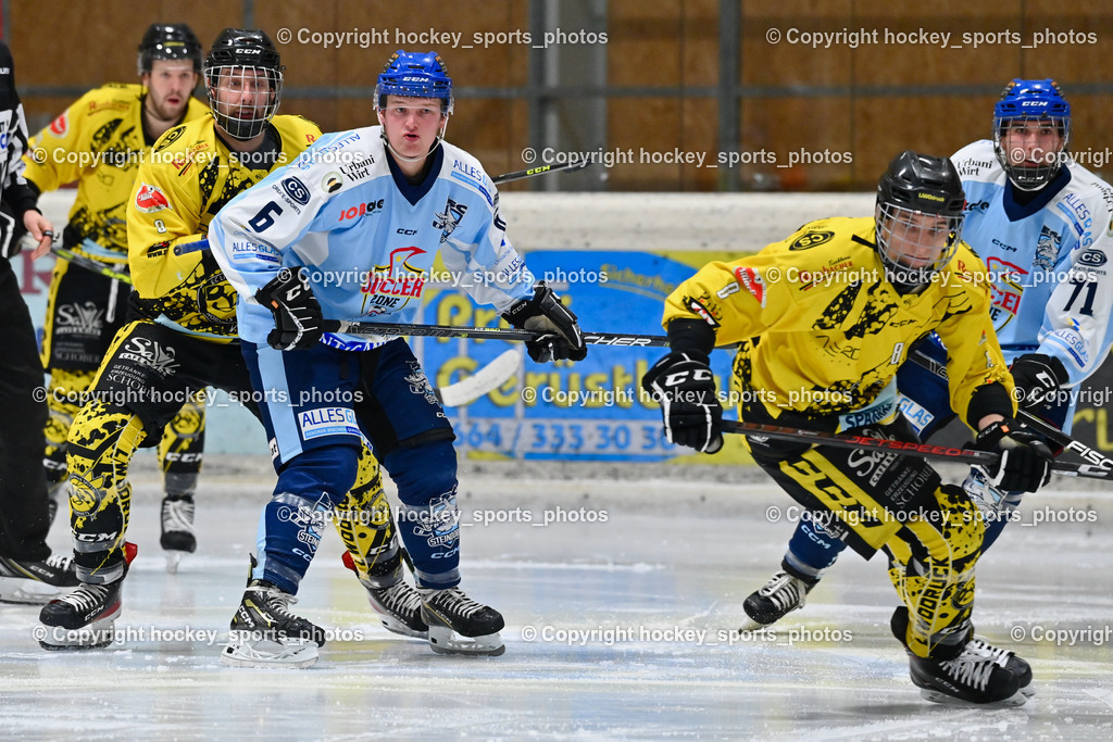EC Spittal Hornets vs. ESC Steindorf 7.12.2022 | #8 Komar Luca, #6 Ropatsch Patrick, #9 Essmann Kevin