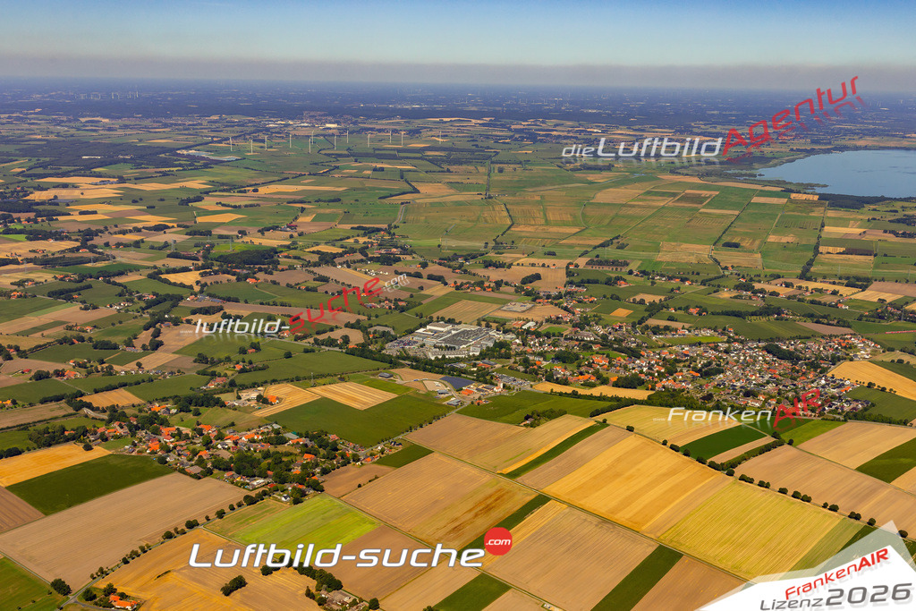 Die Luftaufnahme Dielingen - Stemwede wurde 2022 vom Flugzeug aus (keine Drohne) erstellt. Hohe Auflösung -für große Poster und Wandbilder geeignet - Garantiert!
