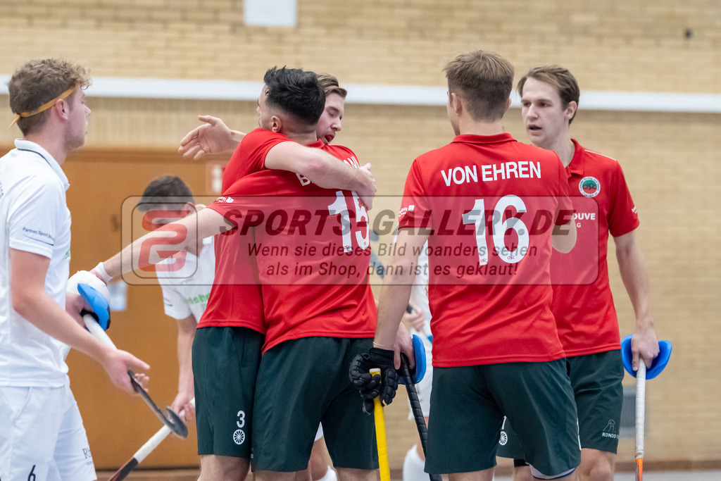 SFE_20230115_0093 | 1. Bundesliga Hockey Herren Schwarz-Weiss Neuss - Crefelder HTC am 15.01.2023 in  (Sporthalle Jahnerstrasse), Photo: Stephan Fehrmann 2022 (Sports-Gallery),Bachmann Lucas Maximilian ( Crefelder HTC #15 ),Bachmann Lucas Maximilian ( Crefelder HTC #15 )