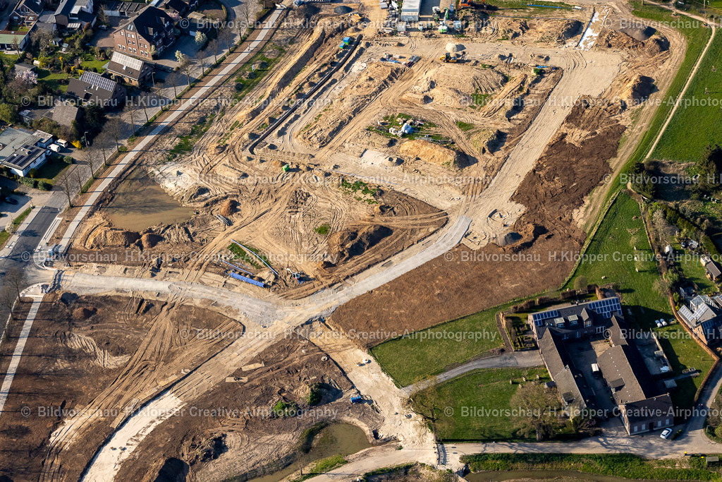 Luftbilder Geldern-9439 | Luftbild Baustelle mit Erschließungs - und Erdaufschüttungs- Arbeiten an der Dreihöfeweg, Grunewaldstraße, Baugebiet „Lüssfeld“ in Geldern im Bundesland Nordrhein-Westfalen, Deutschland - Realisiert mit Pictrs.com