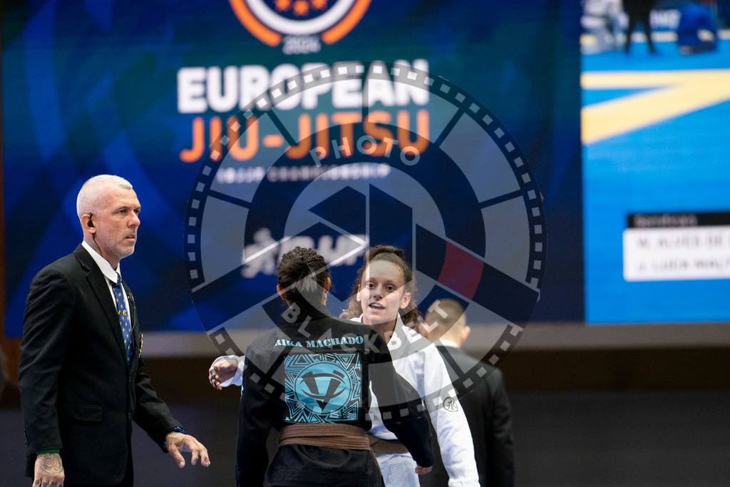 20240124PBB02463 | Fighters compete during the second day of the IBJJF European Championship in Paris, France, on January 24, 2024.