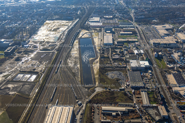 Dortmund230200026 | Luftbild des Hoesch-Areals der ehemaligen Westfalenhütte mit dem Hoeschmuseum und dem zukünftigen Park und Wohngebieten, Dortmund, Ruhrgebiet, Nordrhein-Westfalen, Deutschland
