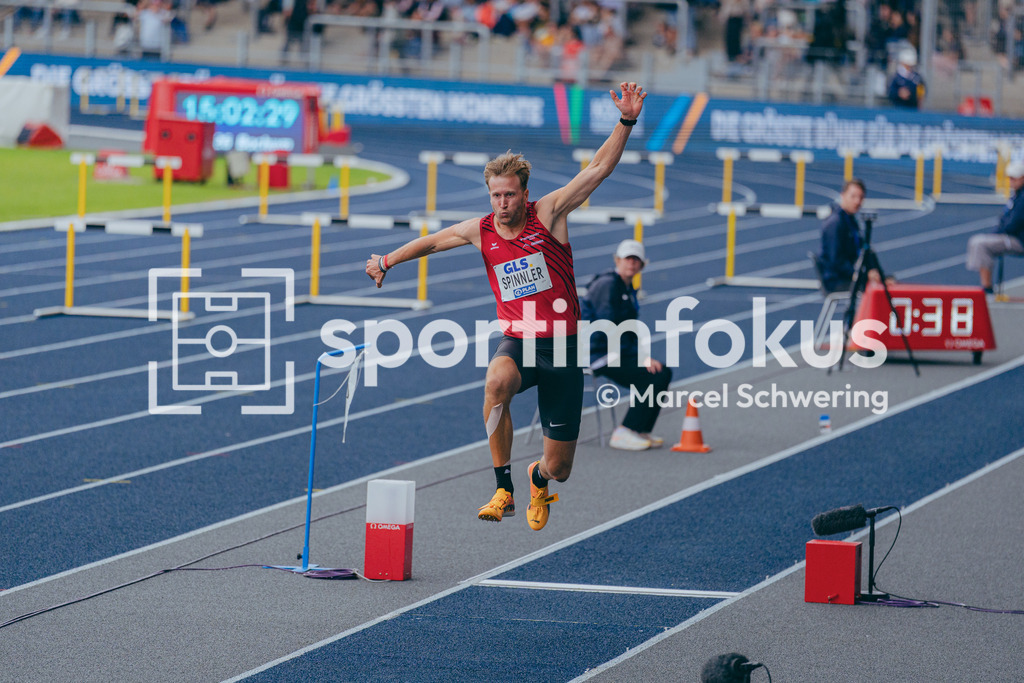Deutsche Meisterschaften der Frauen und Männer 2026 | Sebastian Spinnler, LG Seligenstadt, Dreisprung, Deutsche Meisterschaften der Frauen und Männer 2026, Lohrheidestadion Bochum-Wattenscheid, 26.07.2026. Foto: Marcel Schwering / sportimfokus - Realisiert mit Pictrs.com