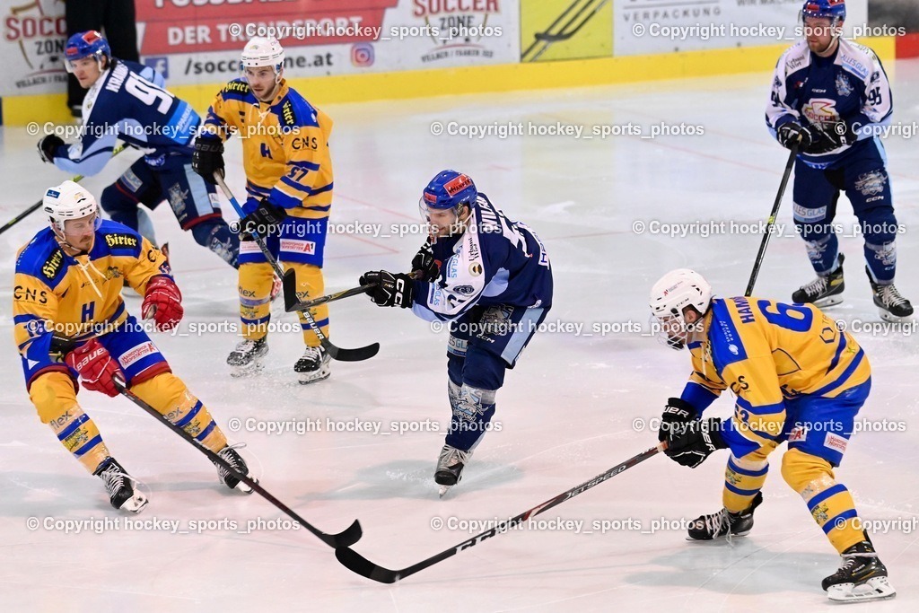 ESC Steindorf vs. EHC Althofen 13.1.2024 | #18 Isopp Maximilian, #67 Schettina Kevin, #57 Wilfan Franz, #63 Hammerle Simon