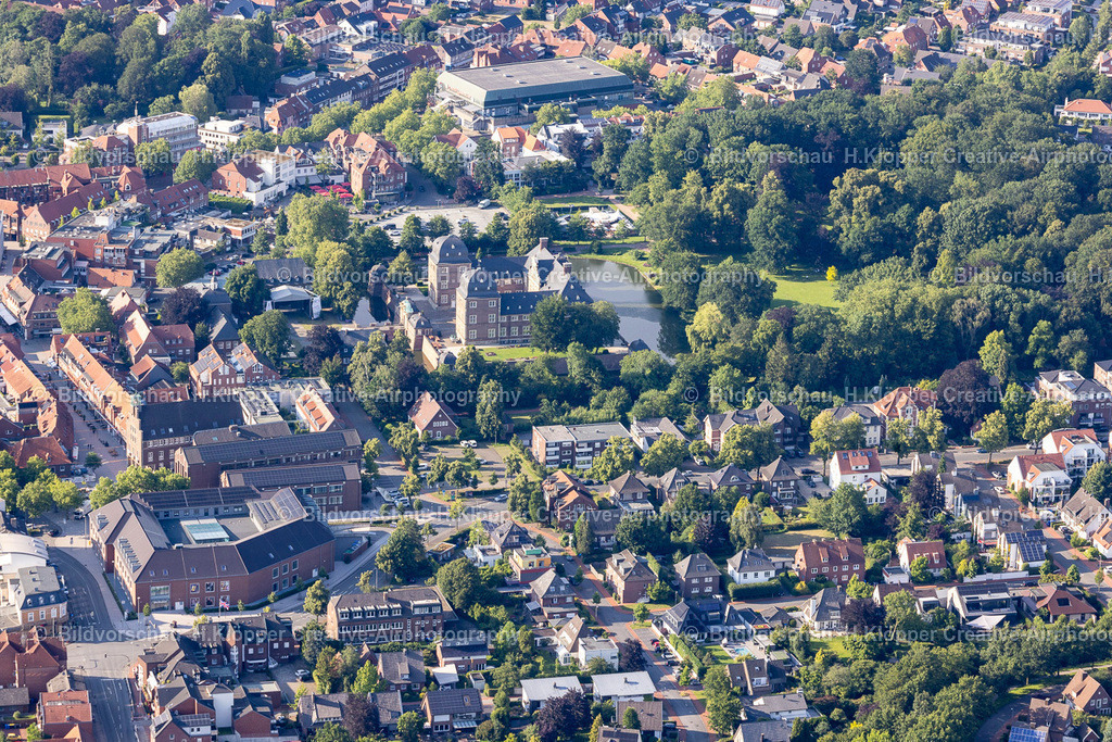 luftbilder-ahaus-kreis Borken-9840 | Luftbild Stadt Ahaus und Wasserschloss Ahaus - Realized with Pictrs.com