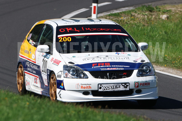 FIA European Hill Climb Championship – Rechberg 2026 | FIA European Hill Climb Championship at Rechberg, held from 24 to 26 April 2026 near Tulwitz, Styria, Austria. The image shows Stefan FRANISCHEN (AUT) Honda Civic Type R.