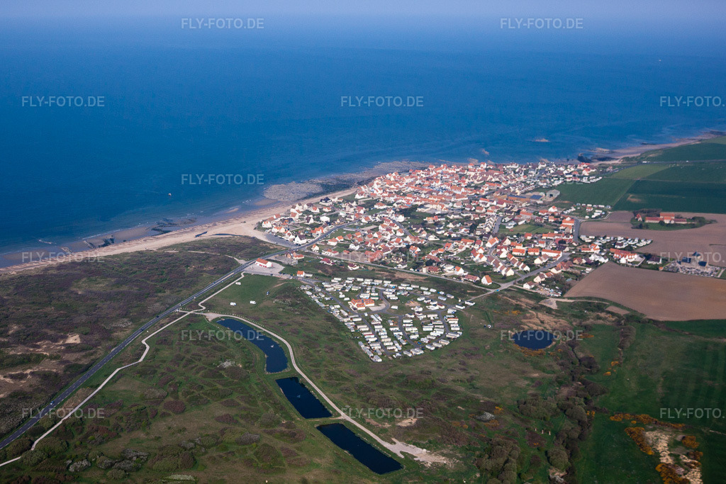 Luftbild: Ortsansicht in Audresselles im Bundesland Pas-de-Calais in Frankreich. Foto: IMG_40185.jpg vom 18.04.2011 durch Werner Riehm/FLY-FOTO.de