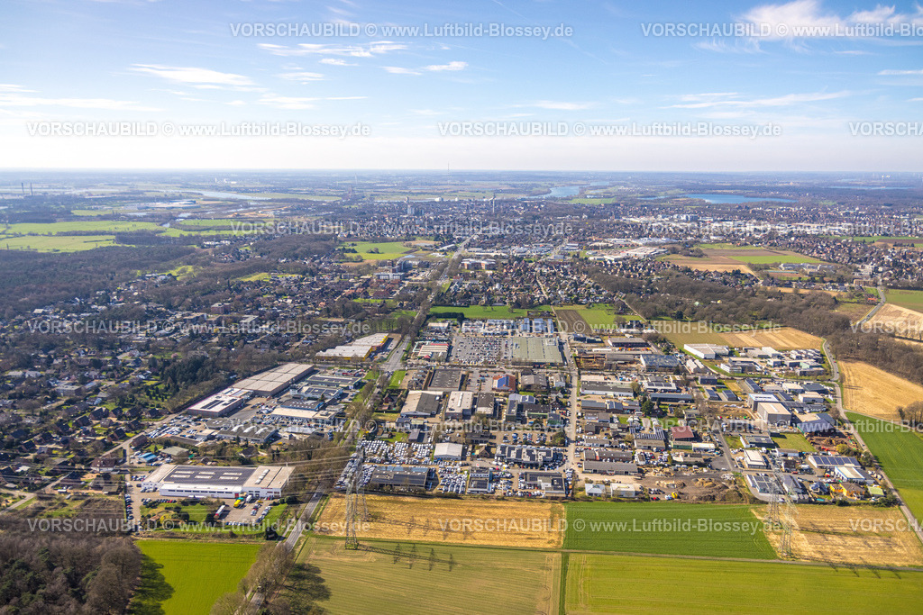 Wesel240310351 | Luftbild, Gewerbegebiet Rudolf-Diesel-Straße, Wittenberg, Wesel, Nordrhein-Westfalen, Deutschland