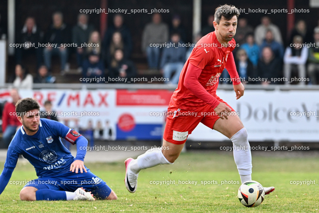 KAC 1909 vs. Union Matrei | #9 Mihret Topcagic KAC 1909, #31 Jonathan Panzl Union Matrei, KAC 1909 vs. Union Matrei, KAC 1909 vs. Union Matrei am 21.03.2026 in Klagenfurt (Sportplatz KAC), Austria, (Photo by Bernd Stefan)