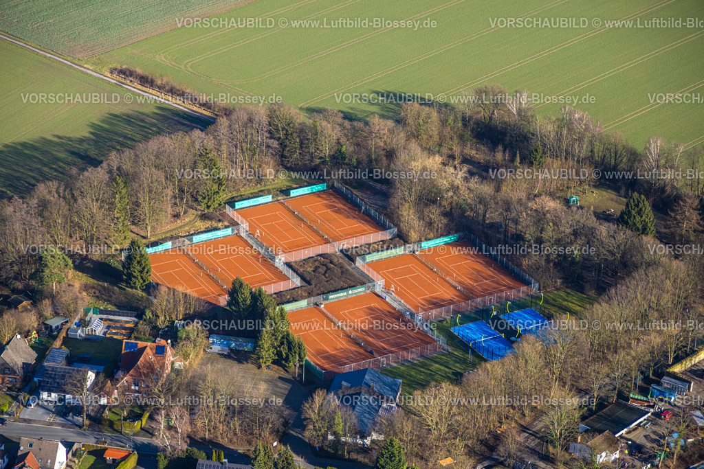 Holzwickede240100643 | Luftbild, Tennisplätze Anlage Tennisverein TuS Elch 1963 e.V., Holzwickede, Ruhrgebiet, Nordrhein-Westfalen, Deutschland