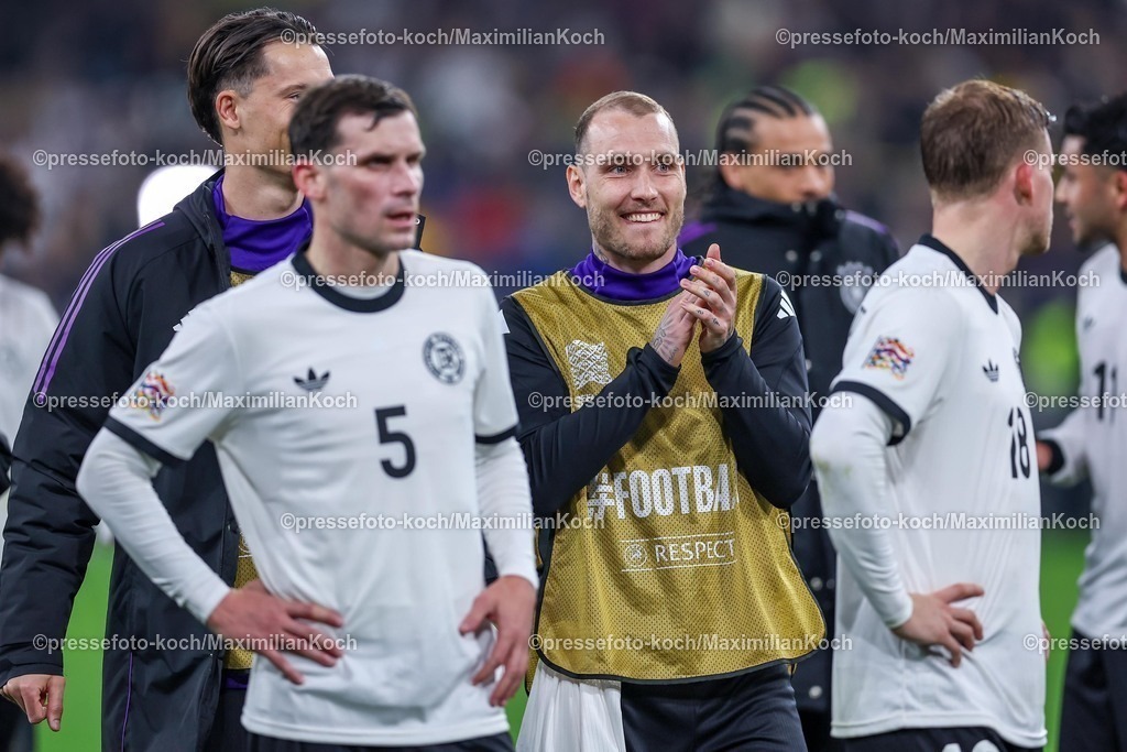 DFB23032502231 | 23.03.2025, Fußball, Viertelfinale UEFA Nations League, Deutschland - Italien, Signal Iduna Park, Saison 2024 2025: David Raum (GER #22) DFB regulations prohibit any use of photographs as image sequences and or quasi-video.