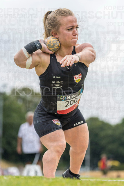 Para Heimspiel 7.0; Leverkusen, 18.07.2026 | LEVERKUSEN, GERMANY - JULY 18, 2026 : Lara Baars (NED/VfB Stuttgart 1893) competing in the shot put during the Para Heimspiel 7.0 at Fritz Jacobi Sports Complex on July 18, 2026 in Leverkusen, Germany.