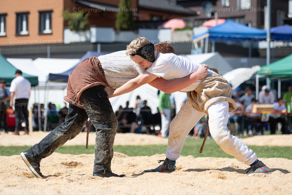 Schwingen -  Appenzeller Kantonal Nachwuchsschwingfest 2023 | Oberegg, 8.7.23, Schwingen - Appenzeller Kantonal Nachwuchsschwingfest.