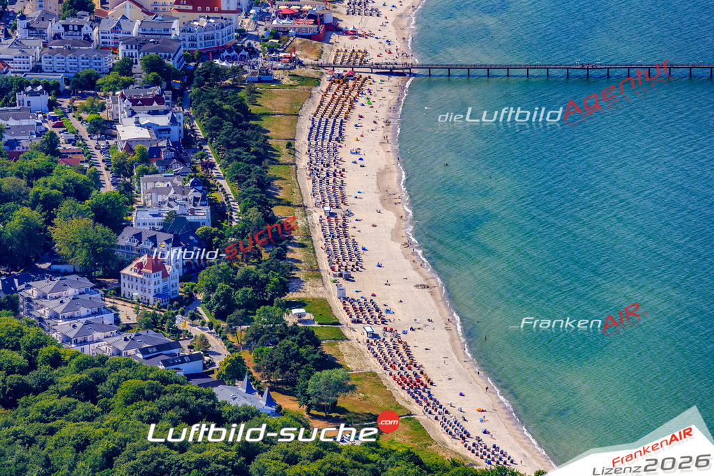 Die Luftbildaufnahme Ostseebad - Binz wurde 2018 mittels Flugzeug (keine Drohne) erstellt. Perfekte Schärfe und Druck- Auflösung- Garantiert!