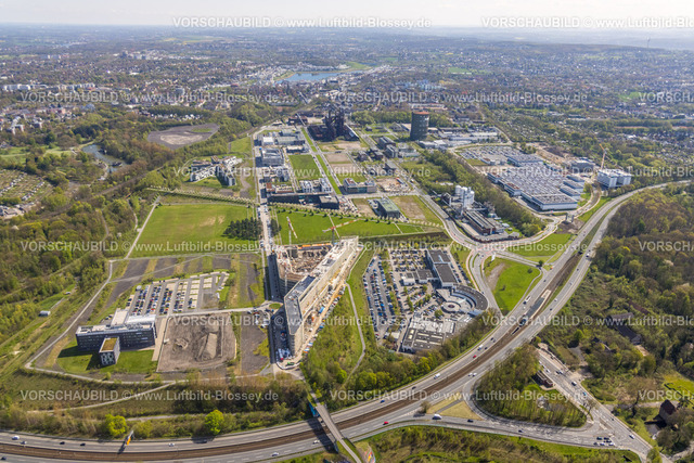 Dortmund230401734 | Luftbild, Phoenix-West Gewerbegebiet, Baustelle Materna Hauptzentrale, Hörde, Dortmund, Ruhrgebiet, Nordrhein-Westfalen, Deutschland