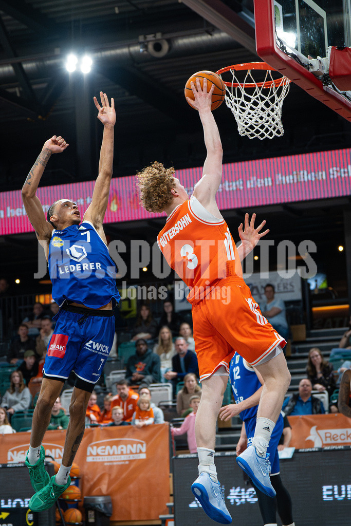 Basketball I Herren I Saison 2025-2026 I 2. Bundesliga ProB Nord I 23. Spieltag I RASTA Vechta II - EN Baskets Schwelm I 7759 | Tristan Gutersohn (3, RASTA Vechta II) - Realisiert mit Pictrs.com