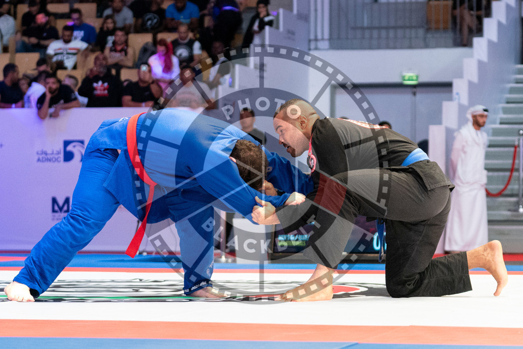 20231106PBB2002 | Fighters compete during the AJP World Master Championship in the Mubadala Arena in Abu Dhabi, Arab United Emirates, on November 6, 2023.