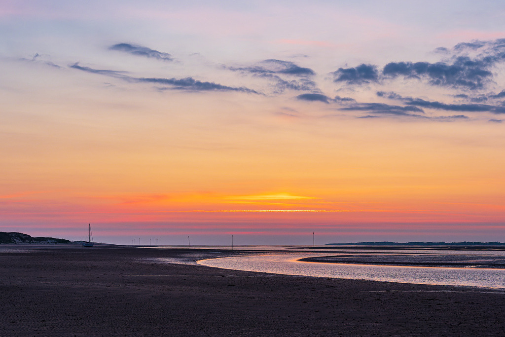 Sonnenaufgang im Wattenmeer auf der Insel Amrum | Sonnenaufgang im Wattenmeer auf der Insel Amrum.