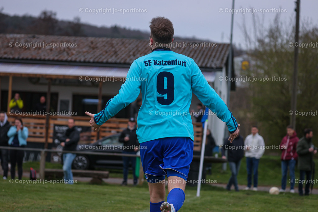 BQ3I6963 | 06.04.2023; Kreisliga B Wetzlar; Rasenplatz Katzenfurt; SF Katzenfurt - SG Biskirchen/Ulmtal; Ergebnis: 6:0 (2:0)