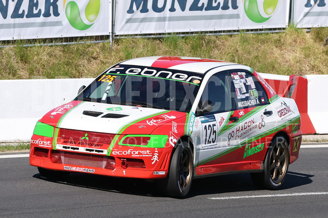 FIA European Hill Climb Championship – Rechberg 2026    | FIA European Hill Climb Championship at Rechberg, held from 24 to 26 April 2026 near Tulwitz, Styria, Austria. The image shows Andreas MUSSBACHER (AUT) Mitsubishi Lancer Evo 7.     