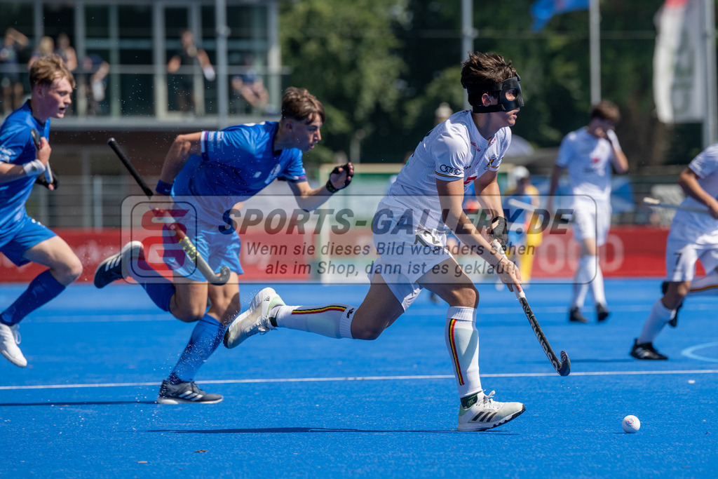 SFE_20230708_0095 | EuroHockey EM U18 Boys Belgium vs Scotland am 08.07.2023 in Krefeld (Gerd-Wellen-Hockeyanlage), Photo: Stephan Fehrmann 2023 (Sports-Gallery)