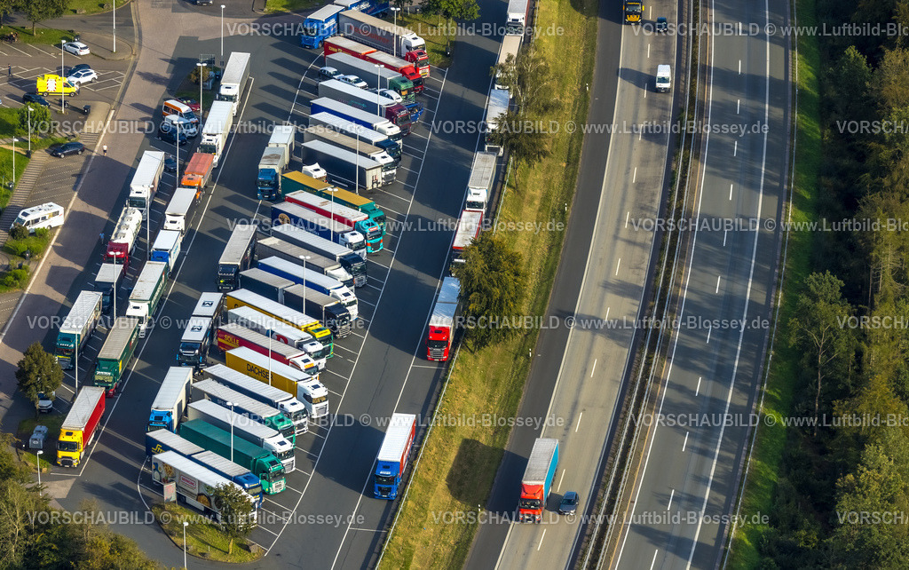 Siegen230913117SiegerlandOst | Luftbild, Autobahn Raststätte Siegerland Ost, Autobahn A45 Sauerlandlinie, Oberschelden, Siegen, Siegerland, Nordrhein-Westfalen, Deutschland