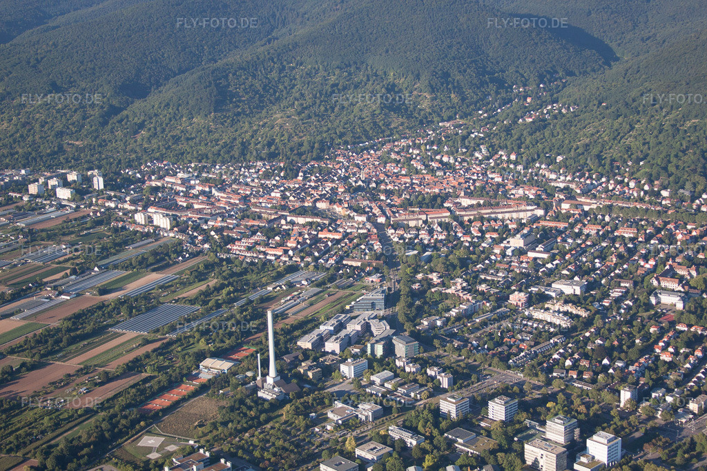 Luftbild: Ortsansicht im Ortsteil Klausenpfad-Süd in Heidelberg im Bundesland Baden-Württemberg in Deutschland. Foto: IMG_51930.jpg vom 18.08.2012 durch Werner Riehm/FLY-FOTO.de