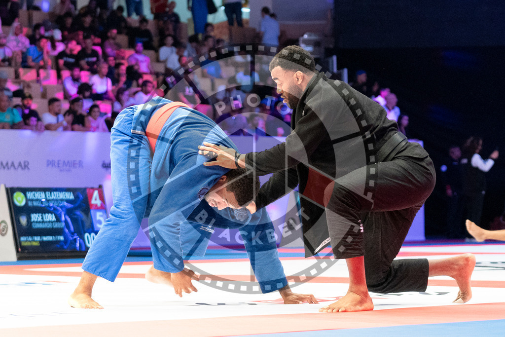 20231106PBB1942 | Fighters compete during the AJP World Master Championship in the Mubadala Arena in Abu Dhabi, Arab United Emirates, on November 6, 2023.