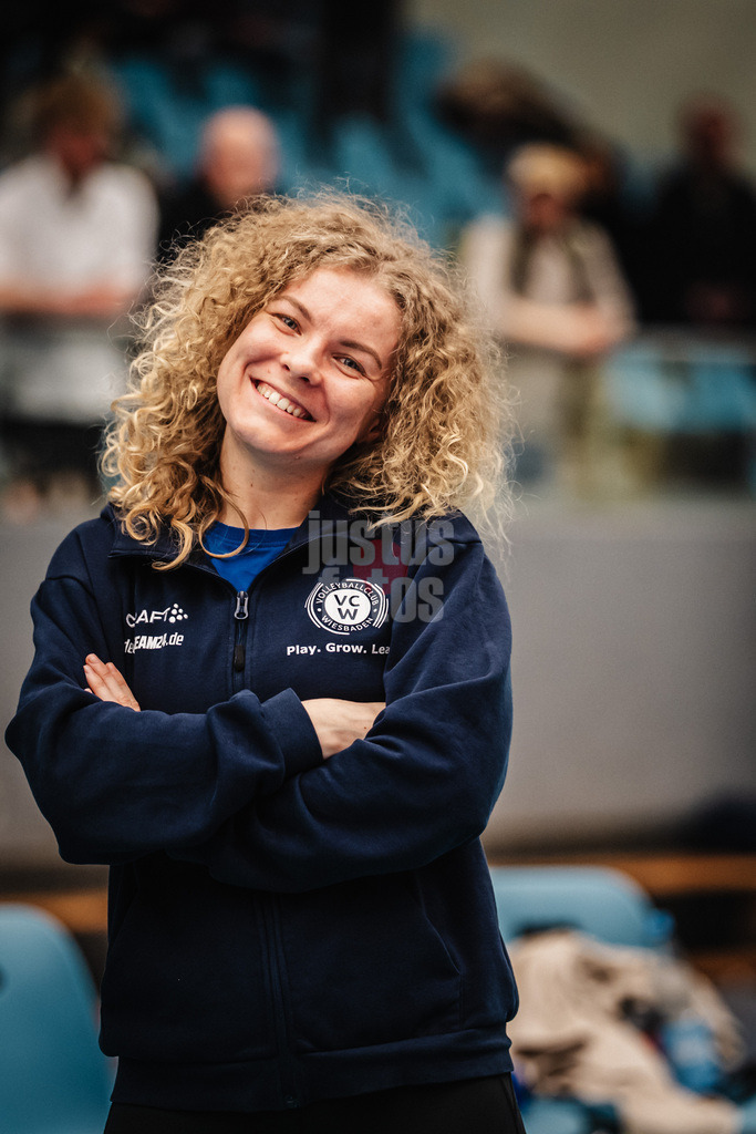 Volleyball | Frauen | Saison 2025/2026 | Volleyball Bundesliga | ETV Hamburger Volksbank Volleys vs. VC Wiesbaden | 14.03.2026 | Rene Sain (#9, VC Wiesbaden)