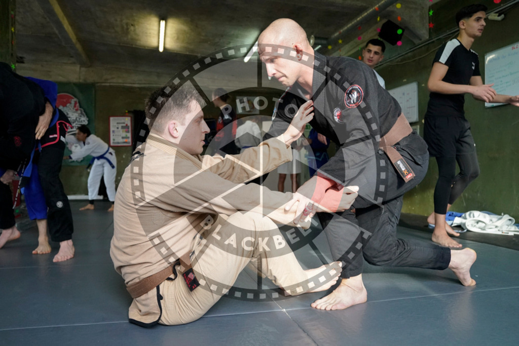 20240413PBB6941 | Fighters compete during the Grapplethon 24hours of rolling for a reason in Hamburg, Germany, on April 13, 2024.