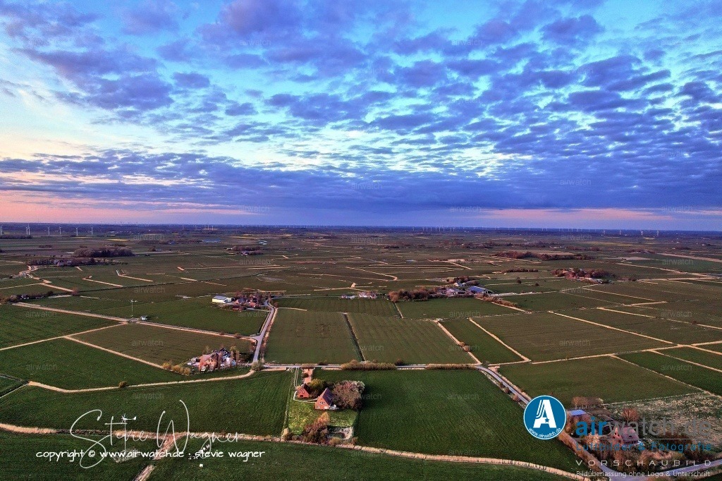 Luftbilder Hattstedtermarsch | Luftbilder, Nordsee, Nordfriesland, Hattstedtermarsch, Sterdebüll, Speckiweg,