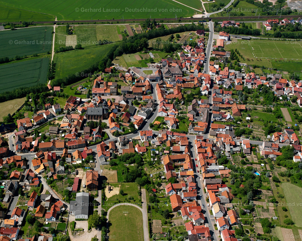 2634424 | BERNTERODE (BEI WORBIS) 09.06.2006 Stadtansicht des Innenstadtbereiches  in Bernterode (bei Worbis) im Bundesland Thüringen, Deutschland // City view on down town  in Bernterode (bei Worbis) in the state Thuringia, Germany Foto: Gerhard Launer
